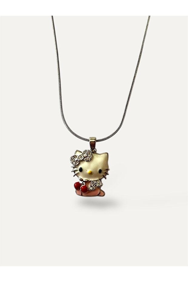 Hello Kitty Çelik Kolye - 2