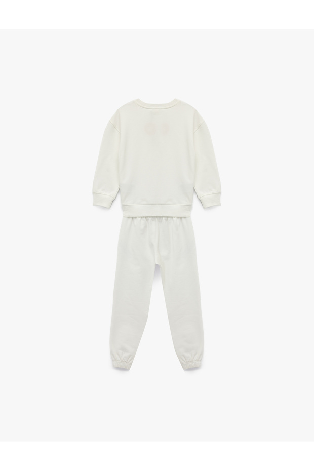 2-Piece Basic Fleece-Lined Tracksuit Set - 2