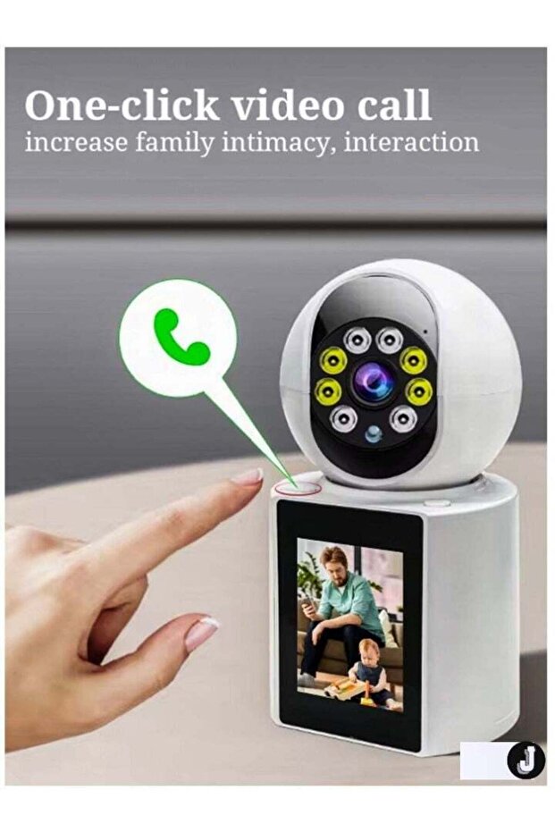 Home Office Security Camera - Full HD 1080P WiFi with Two-Way Audio, 350° Motion Detection,