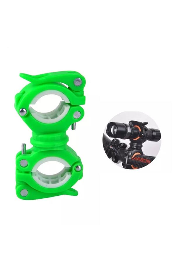 Adjustable handlebar accessory mount, Green - 2