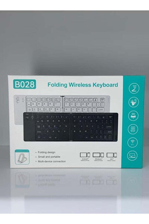 Foldable Bluetooth Keyboard - Ultra Slim Wireless Portable, Full-Size Layout