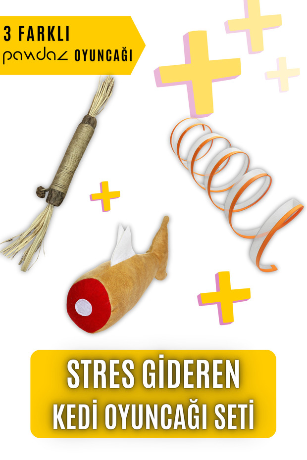 Stress Relieving Cat Toy Set - Golden + Tunnel + Large Matatabi