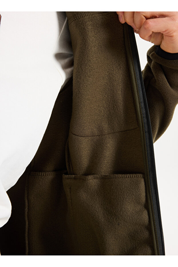 Polar Sweatshırt, M, Haki - 6