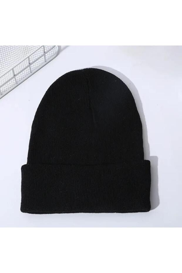 Folded Black Beret