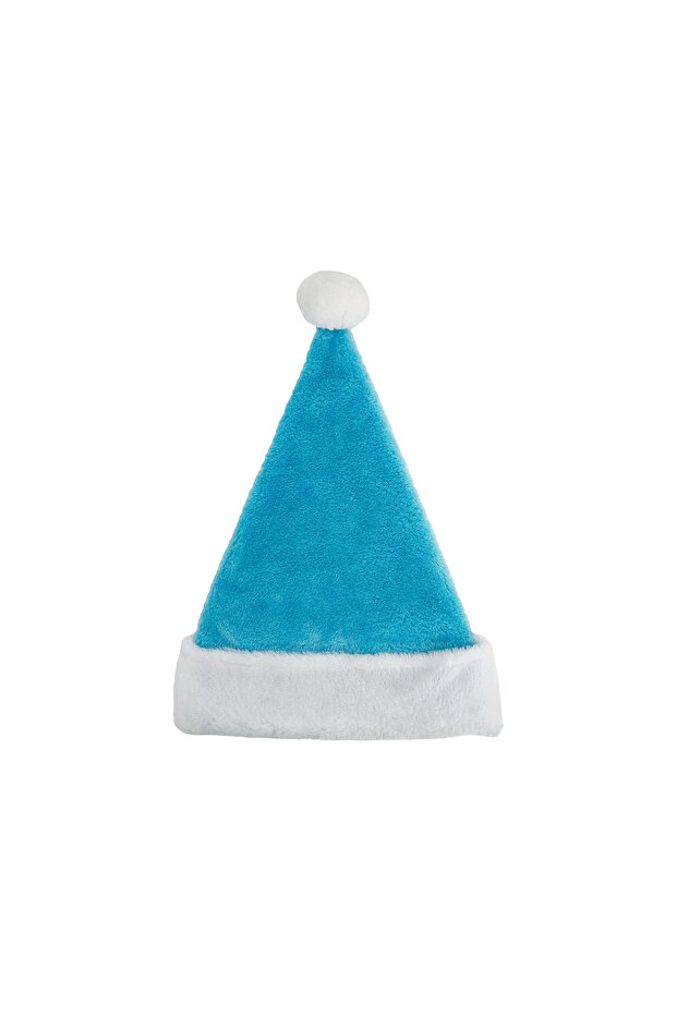 Santa Hat Neon Blue 30x41cm