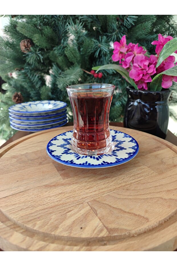 Luxe Mixte 6'lı Çay Tabağı Seti - 6