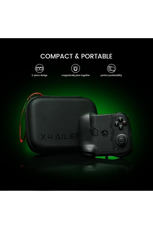 X4 Aileron Bluetooth Mobile Game Controller Android + Çanta Hediyeli - 2
