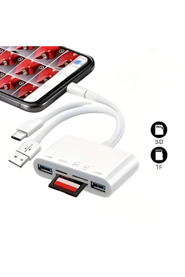 ZR459 NK1032 TYPE-C LİGHTNİNG USB COMBO - 5