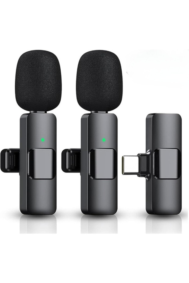 Type-c Ikili Kablosuz Mikrofon - 1