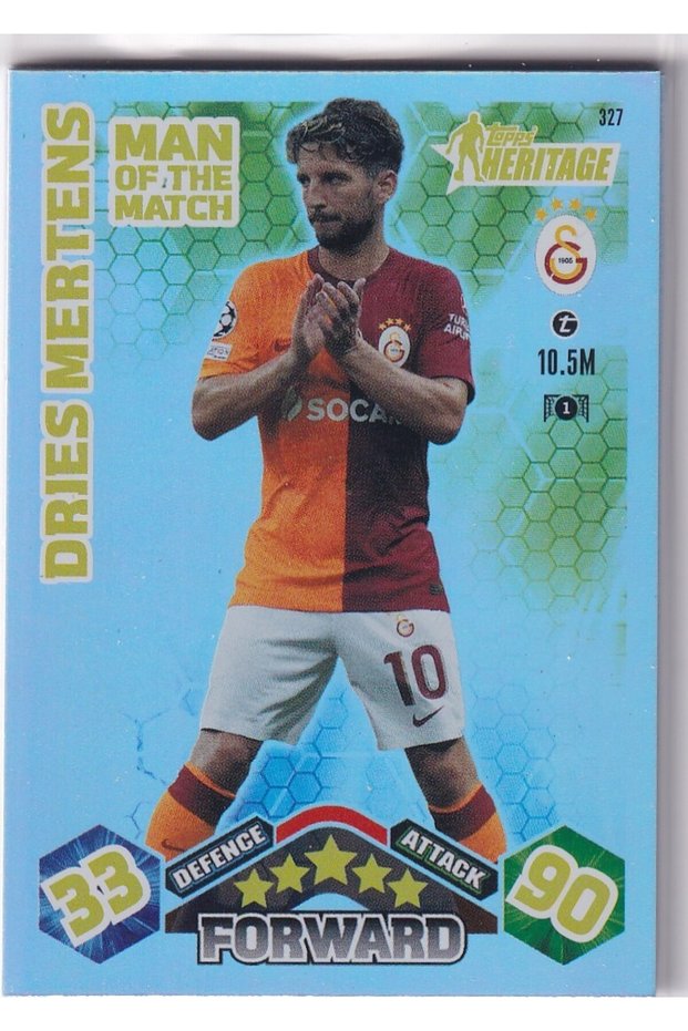 Match Attax Cl Extra 23/24 Man of the Match Heritage 327 Dries Mertens