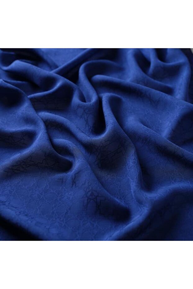 Monogram Shawl - Midnight Blue - 3