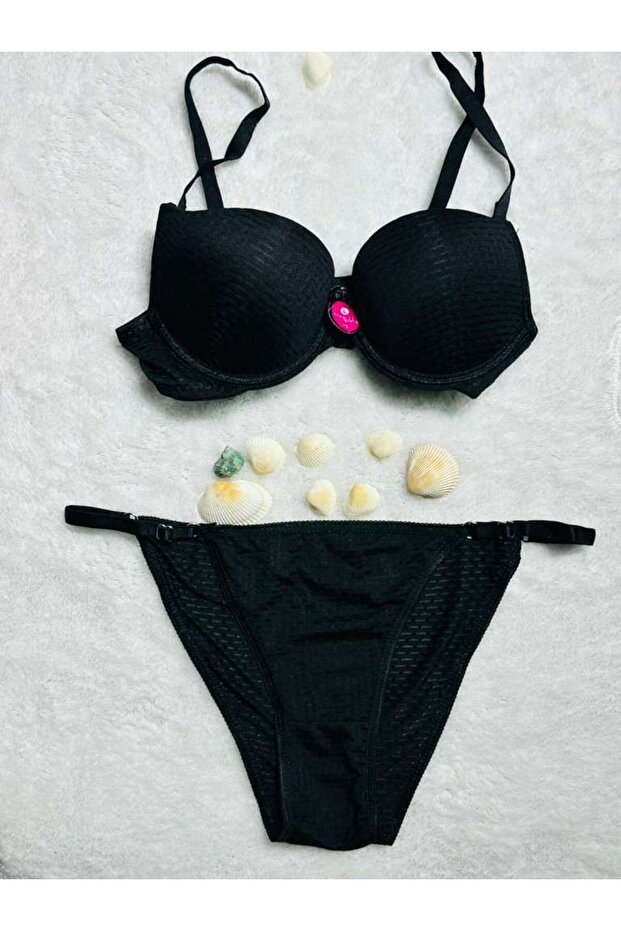 Ecem Yildiz Silicone Padded Bra Panty Set