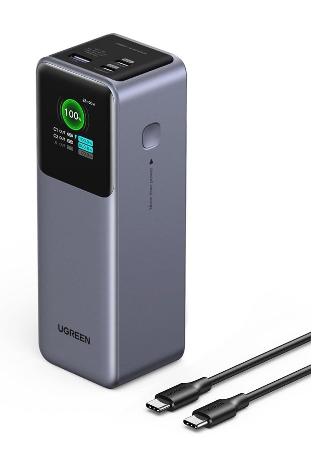 UGREEN Nexode Power Bank 25000mAh 200W PD 3.1 Portable Charger (TFT Display)