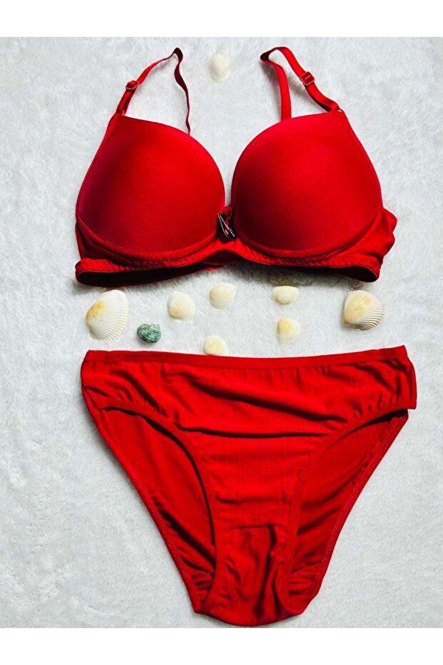 Ecem Yildiz Silicone Padded Bra Panty Set