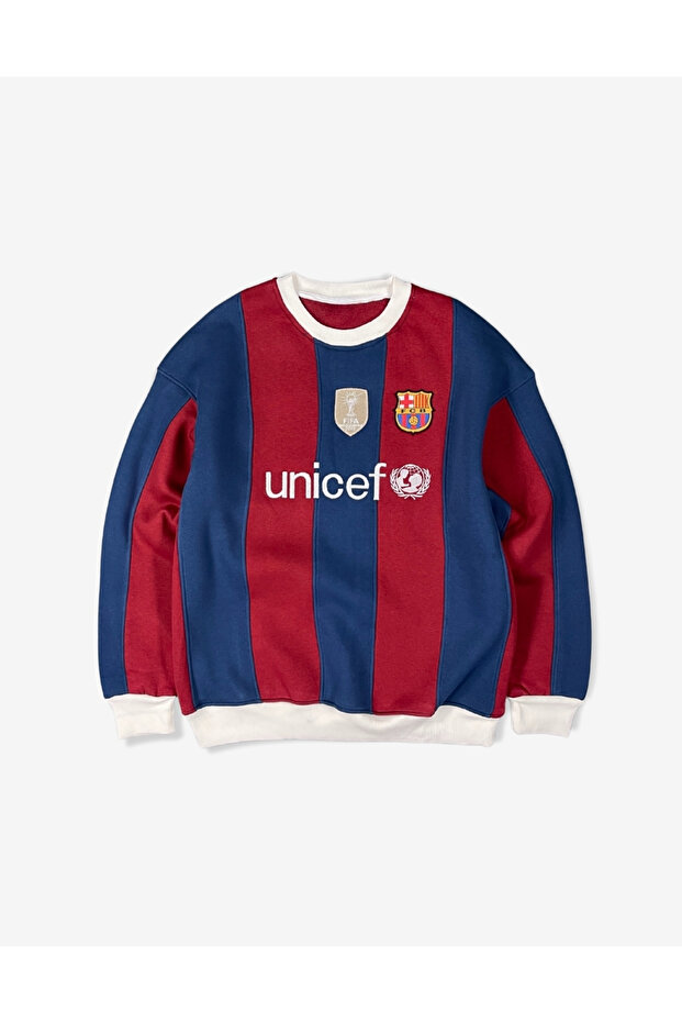 Oversize Barcelona Logo Sweatshirt - 1