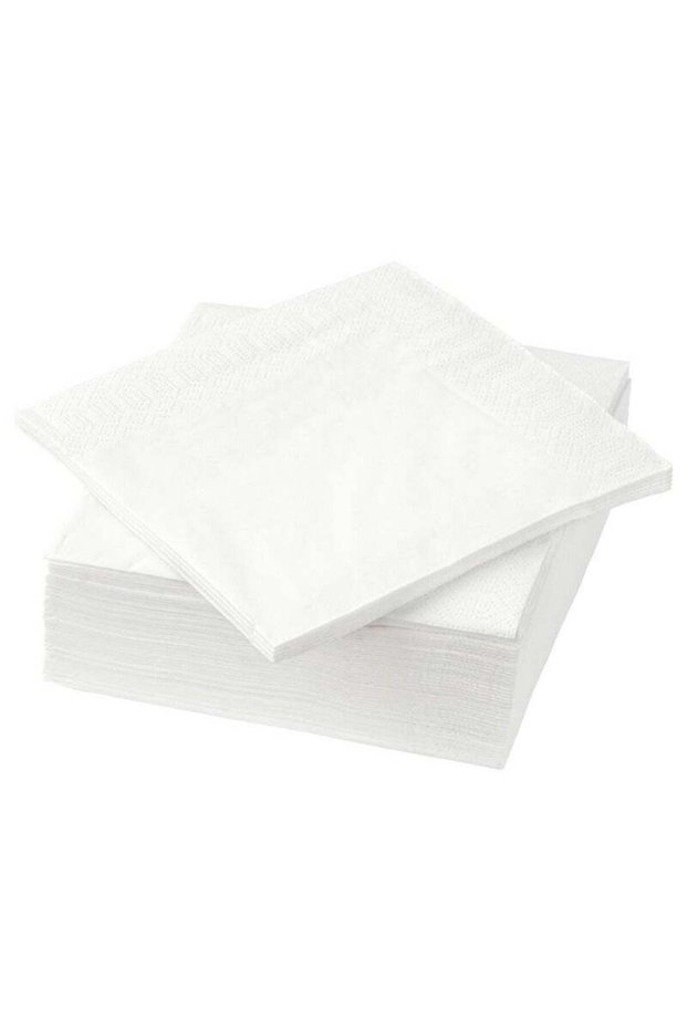 Paper Napkin, White, 24x24 cm, Pack of 50