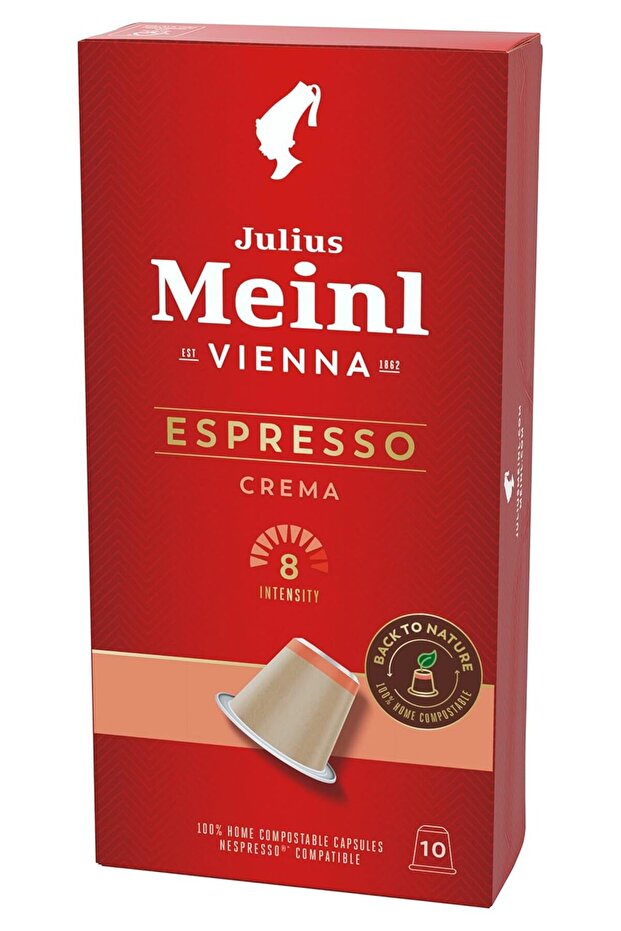 Espresso Crema "Inspresso", Nespresso Compatible, 100% biodegradable, 10 Capsules