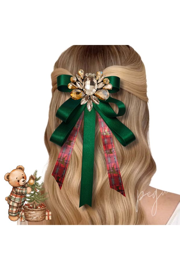 New Year, Christmas, Christmas Gift, Hair Clip Special Design Handmade