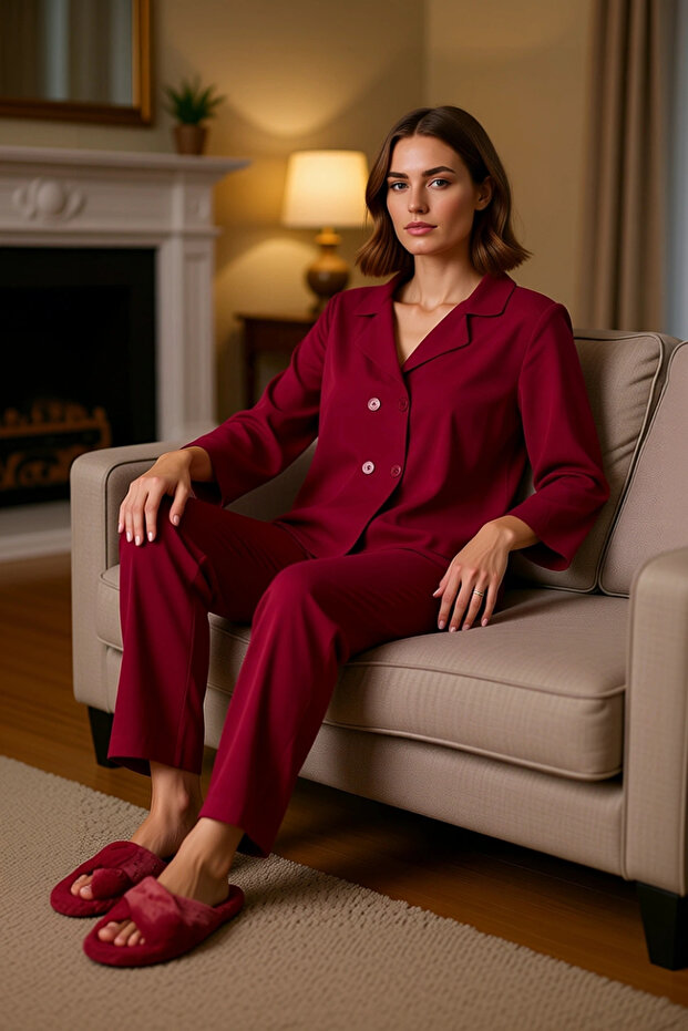 Women's Viscose Woven Pajama Set Lounge Wear Functional Durable Quality Comfortable Stylish