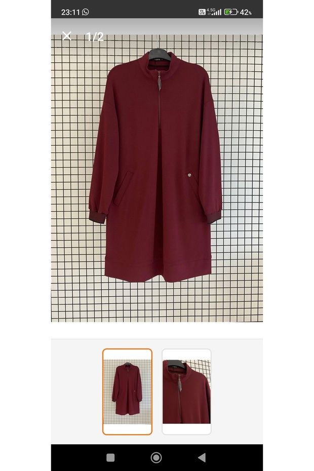 25Kt461 Tunic Bordo