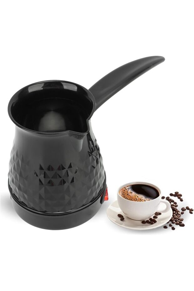 Turkish Coffee Pot, 600ml Electric Turkish Coffee Maker, ABS & Stainless Steel with Removable Handle