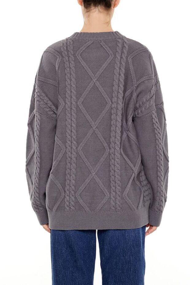 Örgü Desenli Kazak - 3