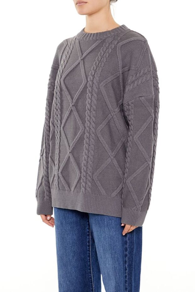 Örgü Desenli Kazak - 1