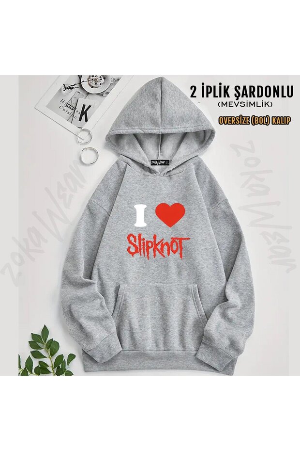 سويت شيرت Slipknot v29 مطبوع بغطاء رأس (خيطين)