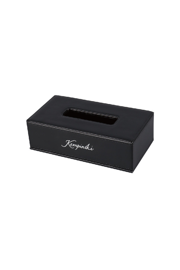 Rectangular tissue box Black Plus - 1