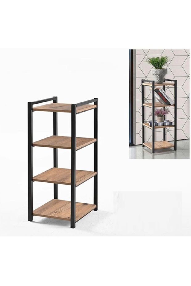 ستاند 4 رفوف خشبية - 1