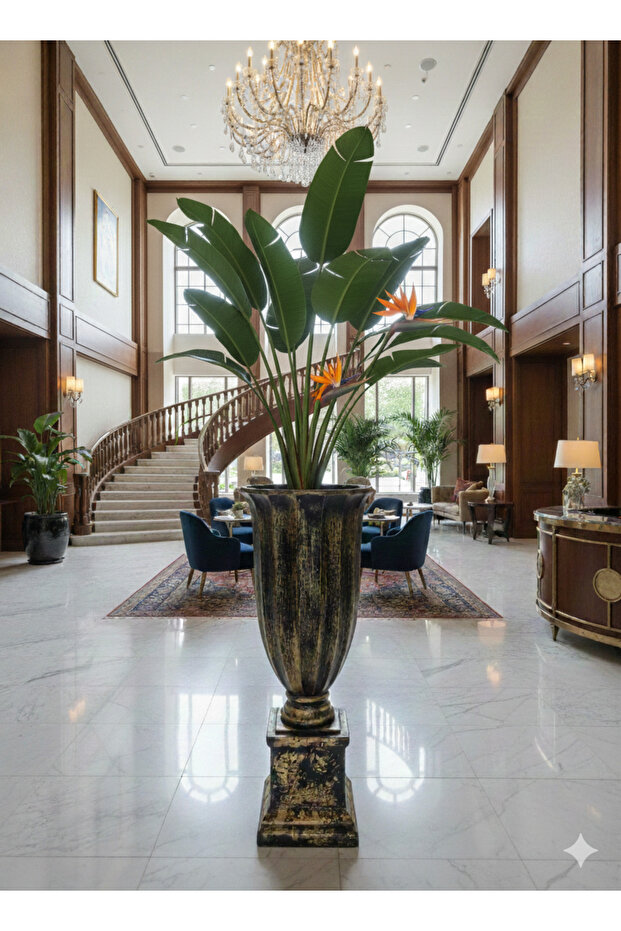 Dekoratif Antik Dev Vazo 91 cm - 2