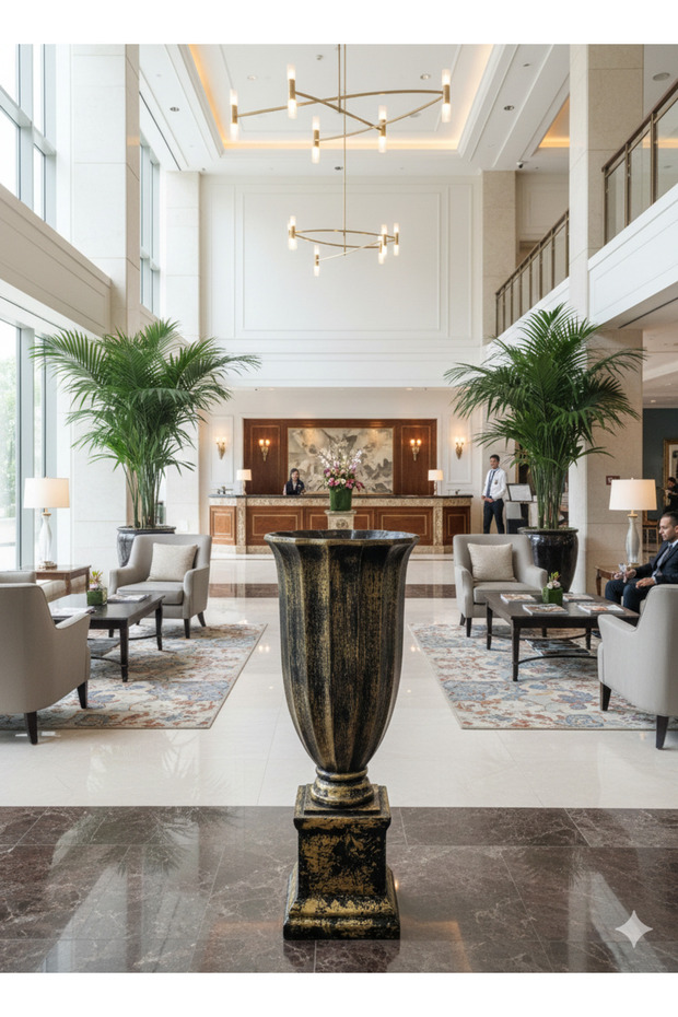 Dekoratif Antik Dev Vazo 91 cm - 1