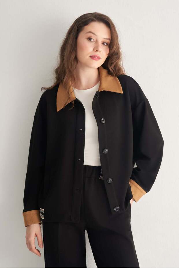 Asimetrik Regular Ceket - 1