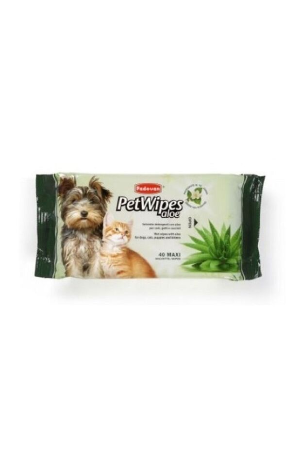 Pet Wipes Aloe - 40 Pcs