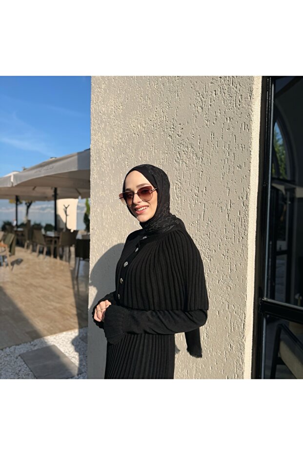 Fitilli Triko Elbise - 2