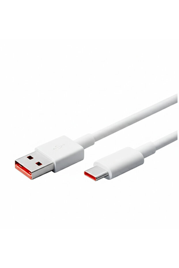 كابل USB Type-C 5A - مزامنة بيانات وطاقة عالية السرعة (أبيض، 1 متر) - 3