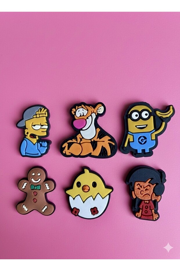 Jibbitz terlik süsü 6ad - 1