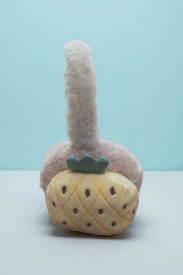 واقي أذن شتوي قابل للطي من القطيفة الواقية من البرد على شكل فواكه - 4