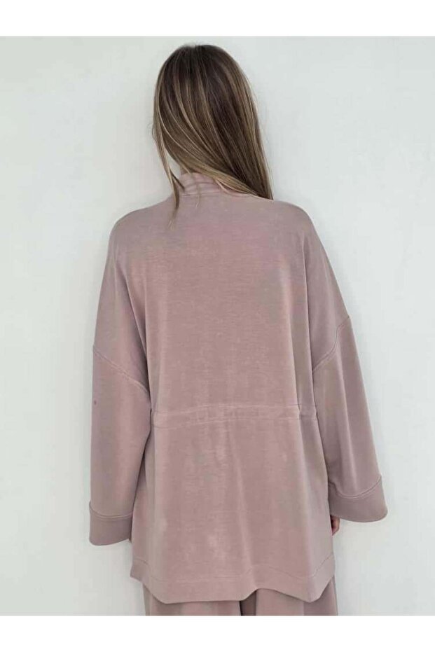 Fermuarlı Kadın Örme Ceket - 3