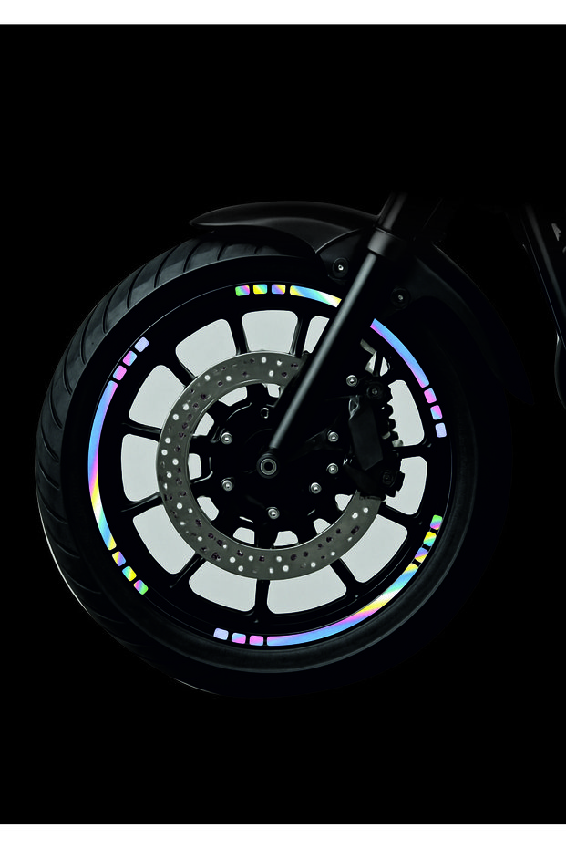 Motorcycle Wheel Rim Strip Hologram 12 Pieces – 43 cm – Waterproof