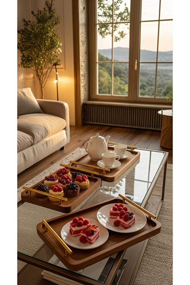 A versatile serving tray set with a perfect design - 5