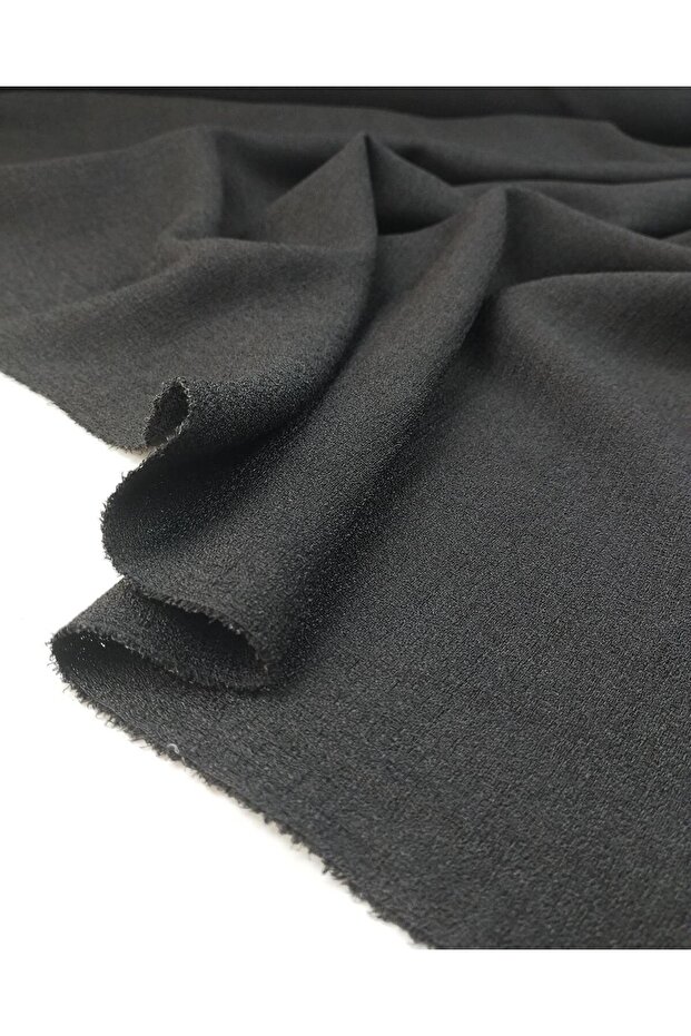 Crepe-Like Fabric in Black Color (Width 140 cm X Length 290 cm)