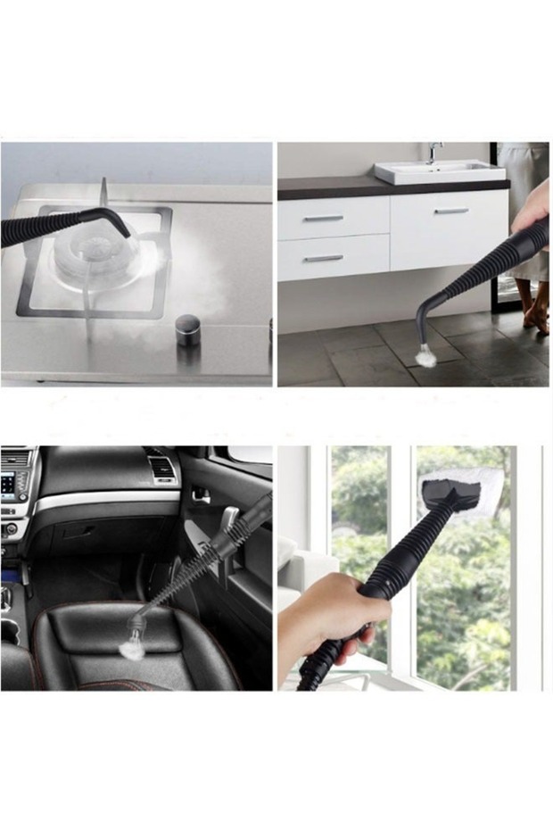 منظف ​​بخاري محمول مضغوط ، جهاز بخار متعدد الأسطح للتنظيف - 6