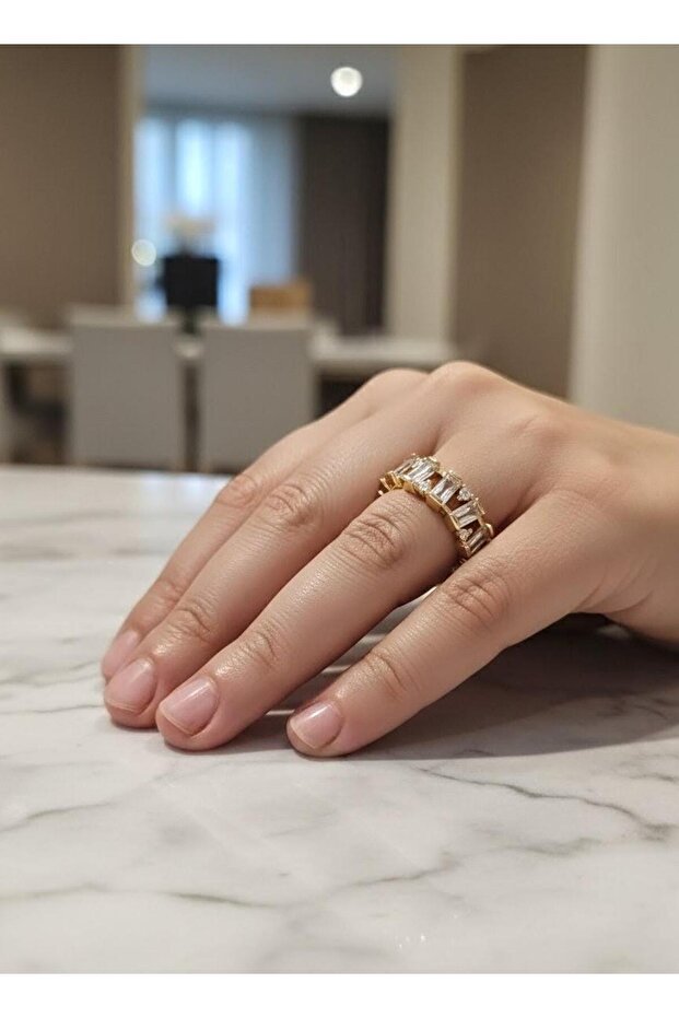 Women's Trend Zircon Stone Gold Ring