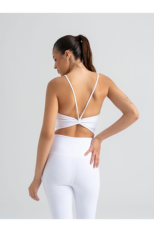 Kadın Beyaz Knot Büstiyer - 1