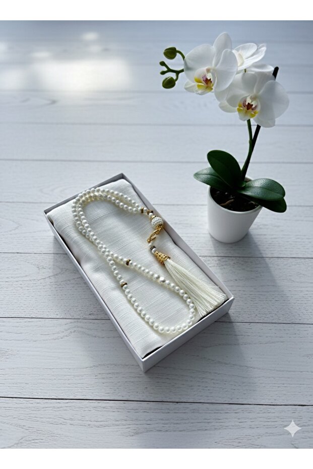 Scarf Prayer Beads Set Mevlüt Gift