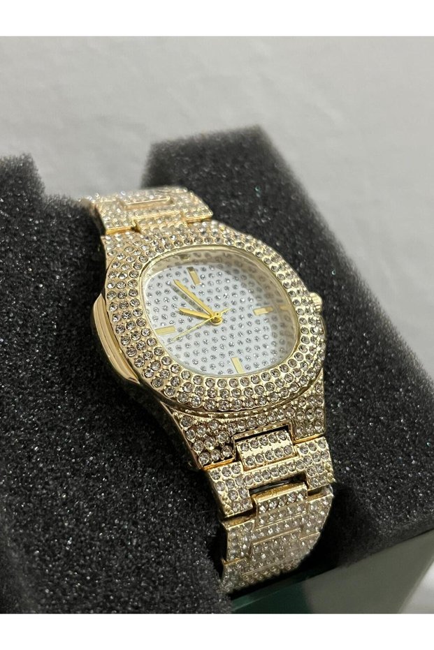 Women's Zircon Stone Wristwatch – Metal Band – Elegant Design – Gift Watch