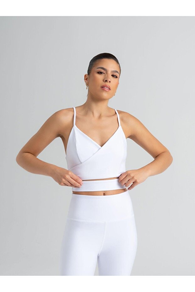 Kadın Beyaz Knot Büstiyer - 2