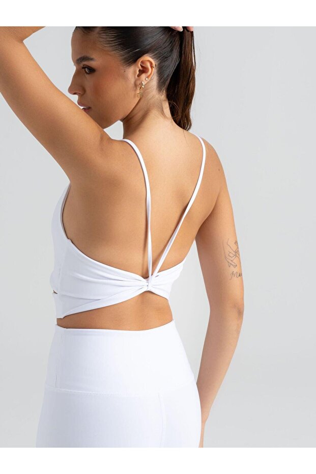 Kadın Beyaz Knot Büstiyer - 3