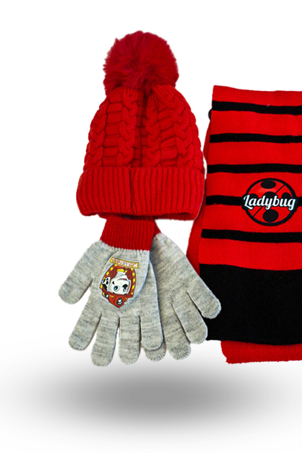 Hat, Scarf, Gloves Set - 3